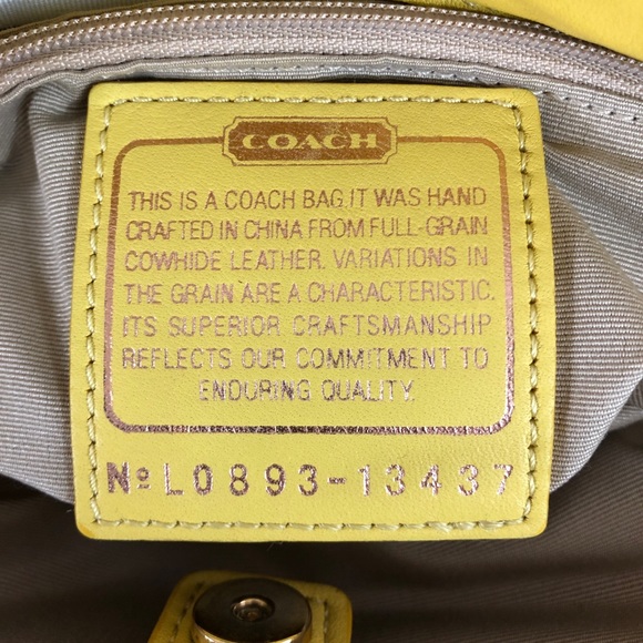 COACH PARKER KISSLOCK LEATHER SATCHEL 13437 - Picture 5 of 12